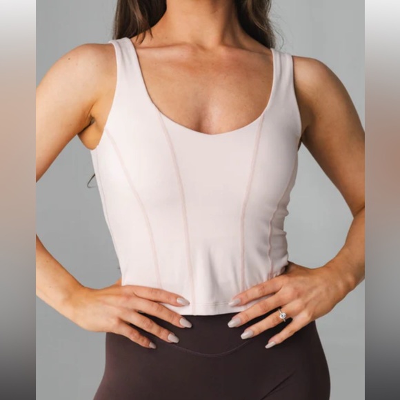 vitality Other - Vitality Cloud ll Corset Tank- Pearl